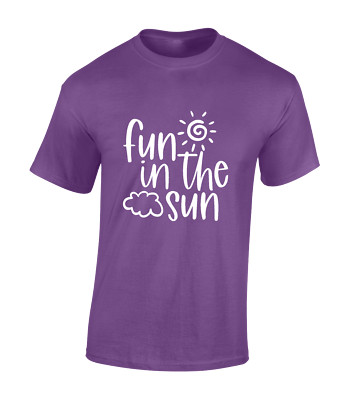 FUN IN THE SUN HERREN T-SHIRT COOL SOMMER SÜSS MODE TOP FREIZEIT DESIGN NEU