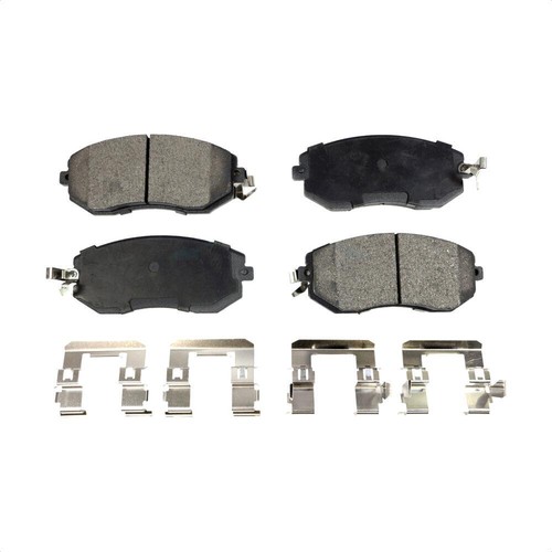 For Subaru Impreza Forester Front Rear Ceramic Brake Pads And Parking Shoes Kit  - Picture 3 of 14