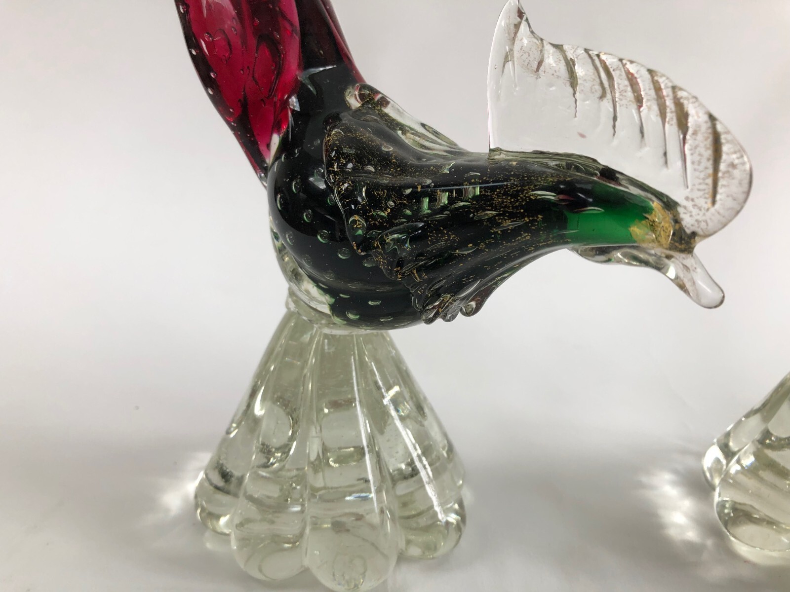 Murano Glass Pheasant Pair of Large Vintage Birds. 28cm eBay
