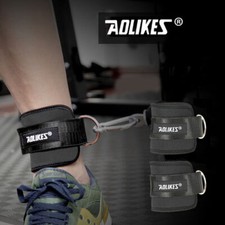 Weight Lifting Ankle D-Ring Strap Cable Kickbacks Attachment Gym Leg Men AUSTOCK