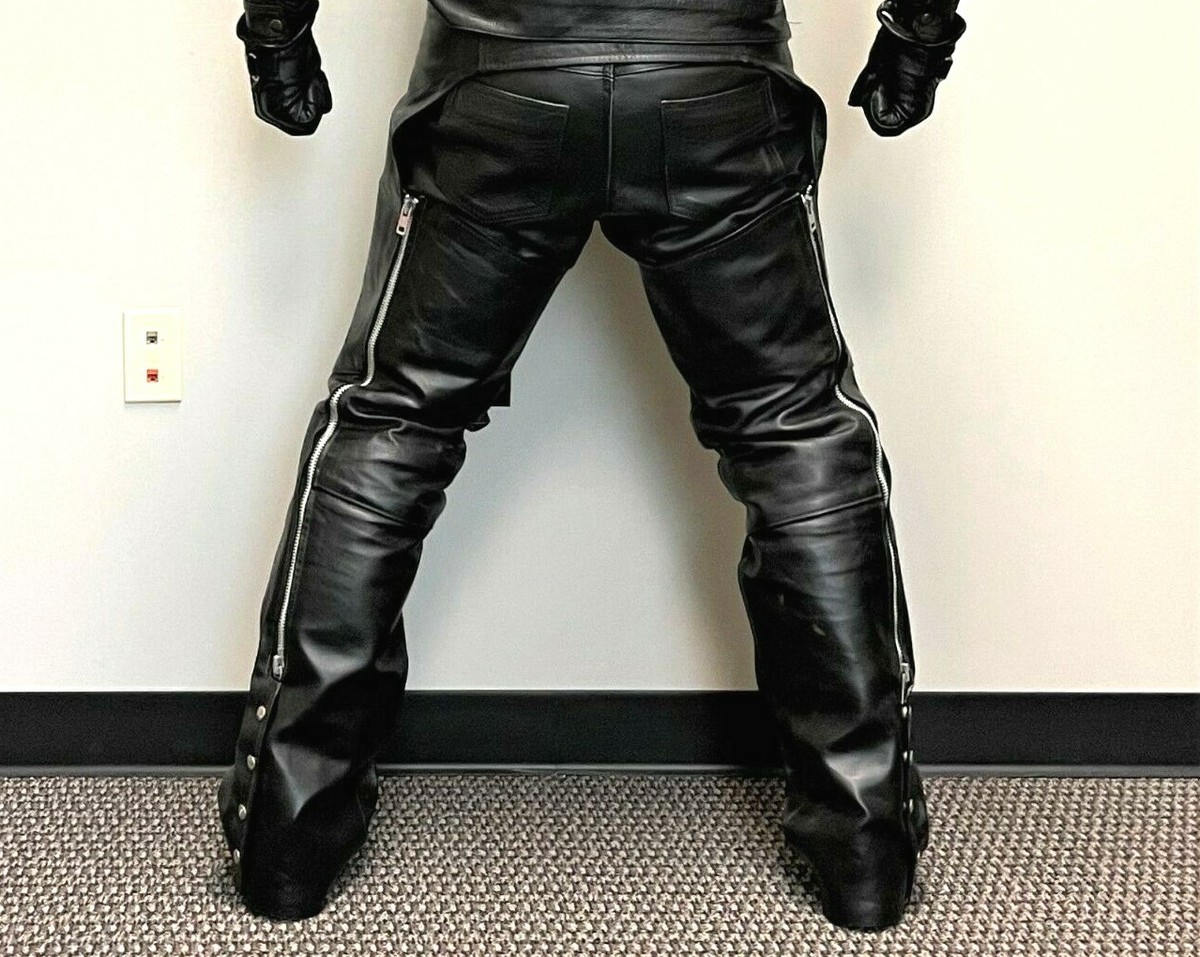CHAPS レザージャケット ビッグサイズ 黒 表3XLT