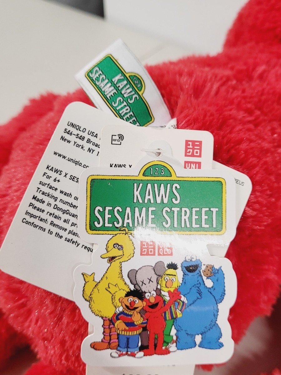 Uniqlo Kaws Sesame Street Elmo Plush- #51 | eBay