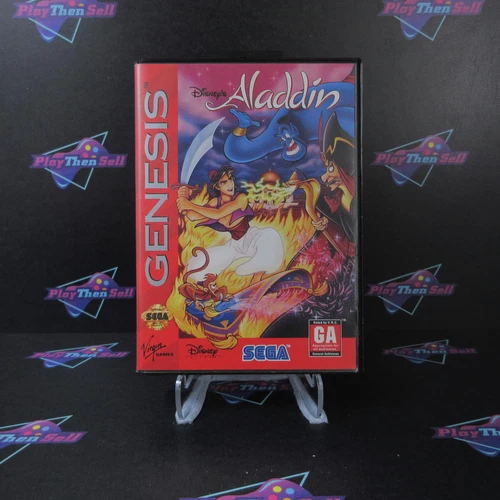 Disney's Aladdin Sega Genesis Boxed NM Authentic / Tested - (See Pics)