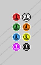 48 Pack RM Racing Products Lane Sticker Decals for 1/24 Scale Slot Car - RM70248