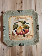 Certified International Pamela Gladding Fruit Square Plate TOSCANA Tuscany Style