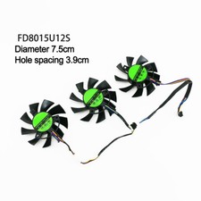 FD8015U12S 75mm For ASUS RX5700/RX5700 XT TUF Graphics Card Cooling fan 7Pin