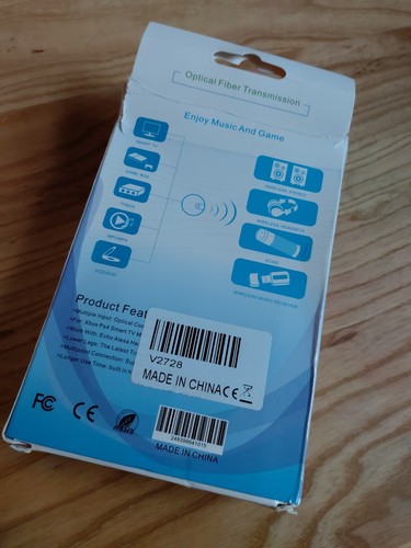Bluetooth Audio Transmitter Optischer Ausgang Coaxial Stereo Cinch für Konsole - Bild 2 von 2