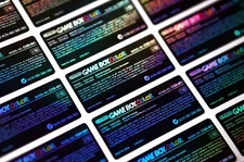 Gameboy Color GBC Holographic Replacement Sticker Set
