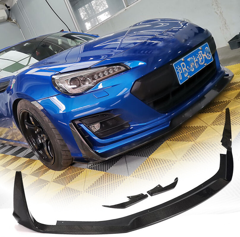 For Subaru BRZ Coupe 2017-2021 Carbon Fiber Front Bumper Lip