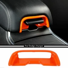 For Dodge Charger 2011+ Central Armrest Box Switch Decor Cover Accessorie Orange
