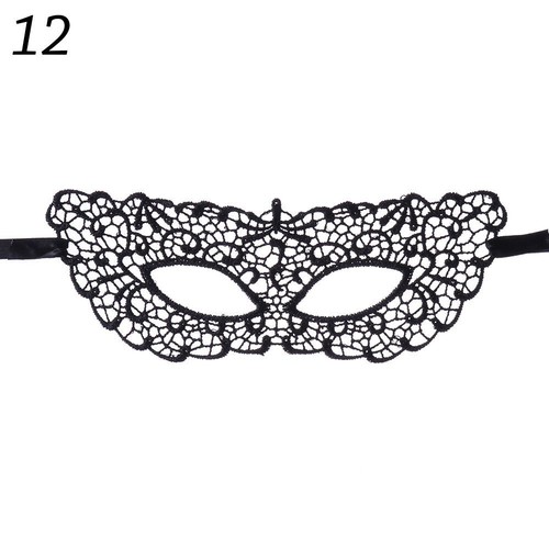 Half Face Gothic Party Masks Blindfold Masks Lace Masquerade Fancy Dress - Picture 24 of 27