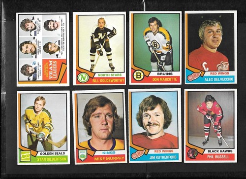 1974-75 OPC 74-75 O PEE CHEE NHL HOCKEY CARD ERROR & WRONG BACK 133-264 SEE LIST - Picture 194 of 283