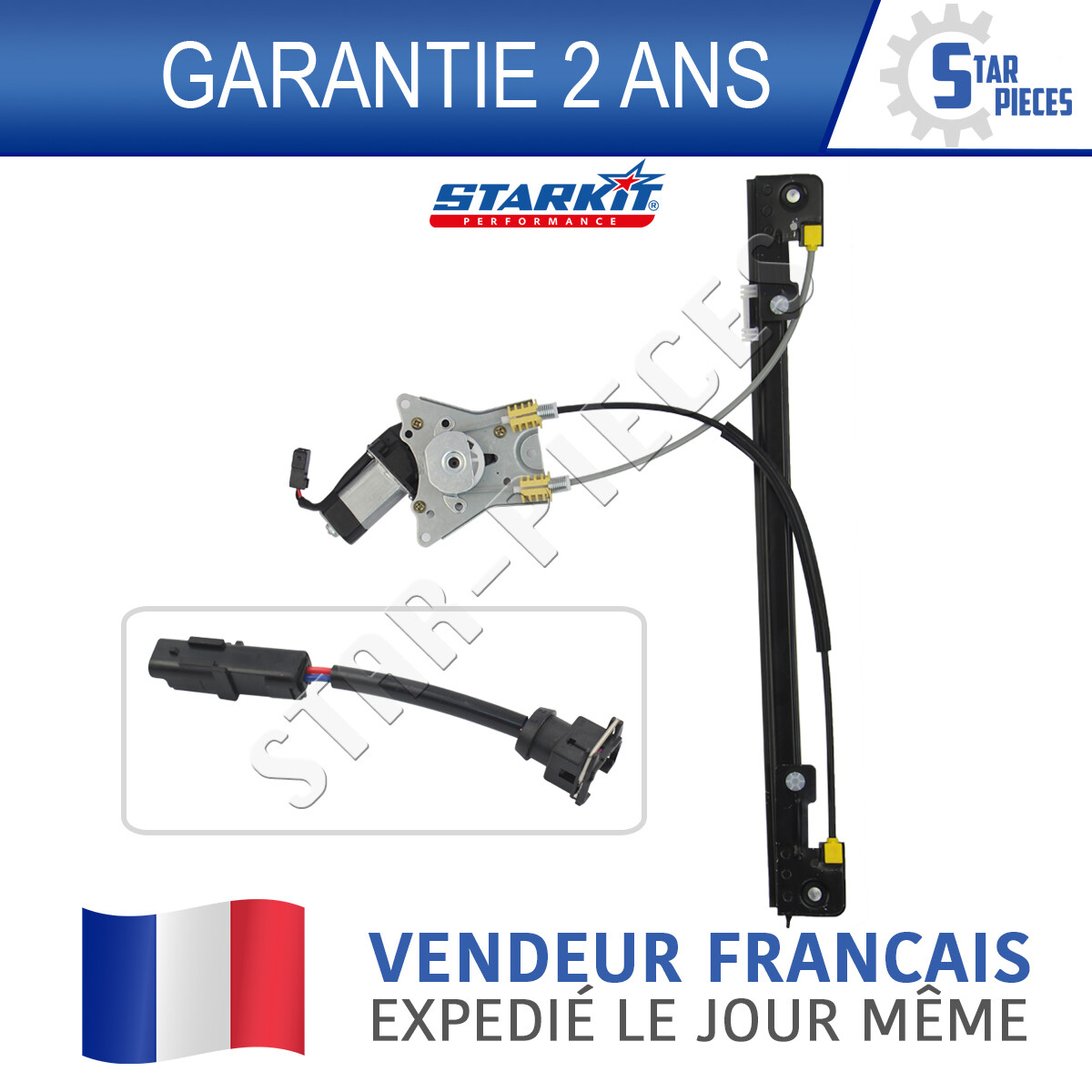 Lève vitre électrique avant droit pour Jumpy Expert Scudo 1995-2006 anti-blocage de vitre