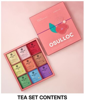 OSULLOC Blühender Tee Geschenkset 36 Teebeutel Jeju Blended Premium Bio Korea...