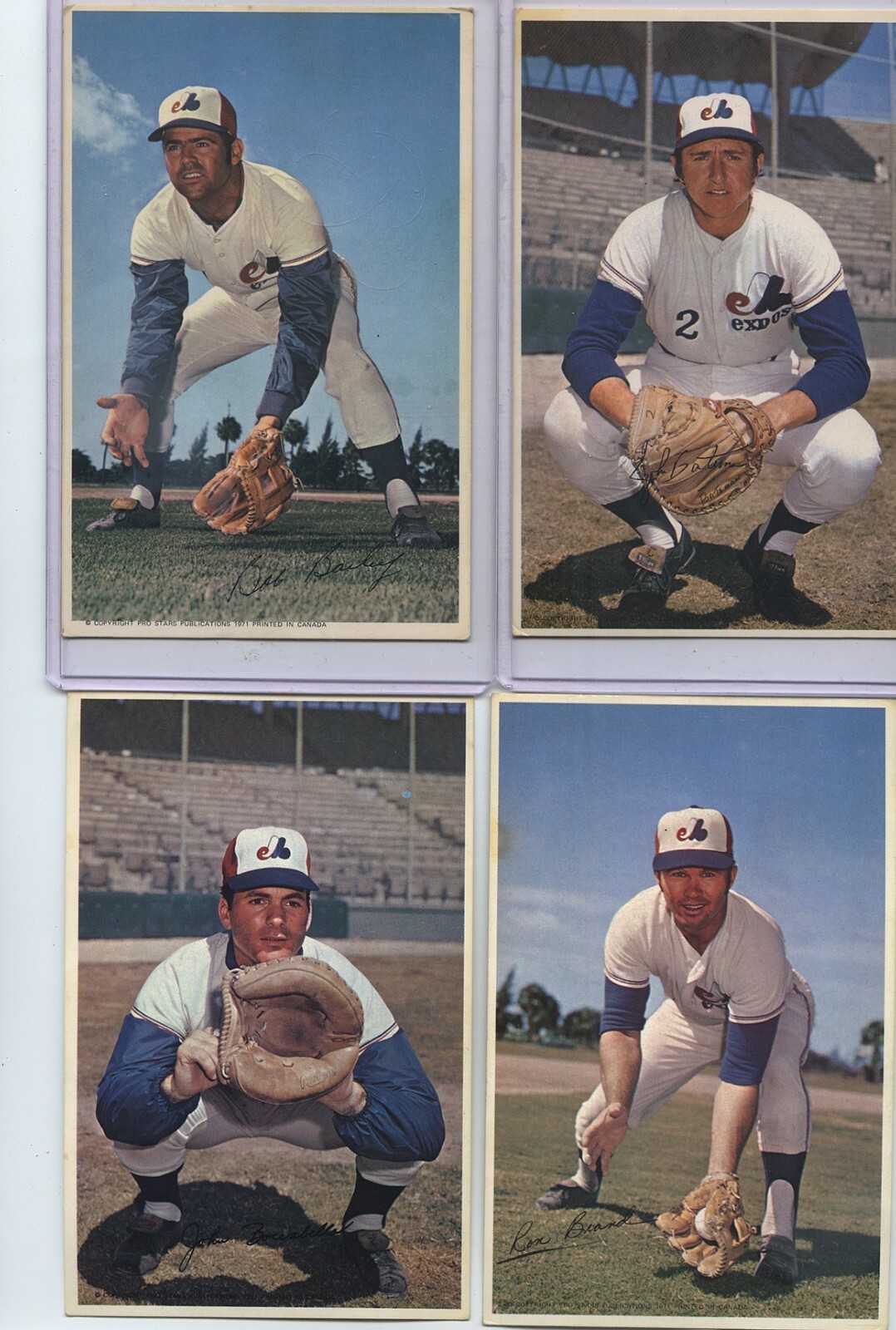 1971 Pro Star Weston Montreal Expos Photocards Near Set 24/28 eBay