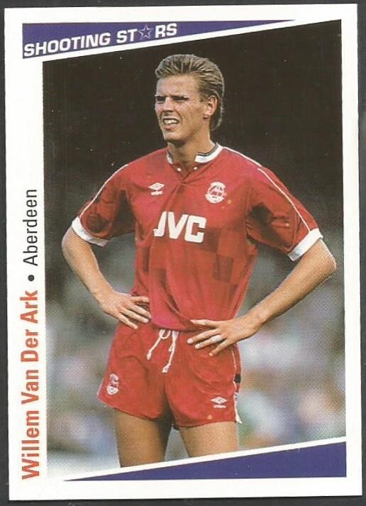 Shooting stars 1991-1992 オランダリーグ サッカーカード SHOOTING STARS-1991-92- #365-ABERDEEN & NETHERLANDS-WILLEM VAN DER