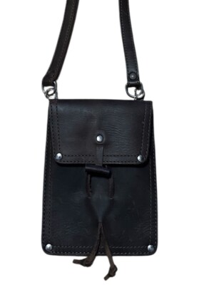 Saddleback Leather Unisex Crossbody Bag Stitched Adjustable Removable  Strap New