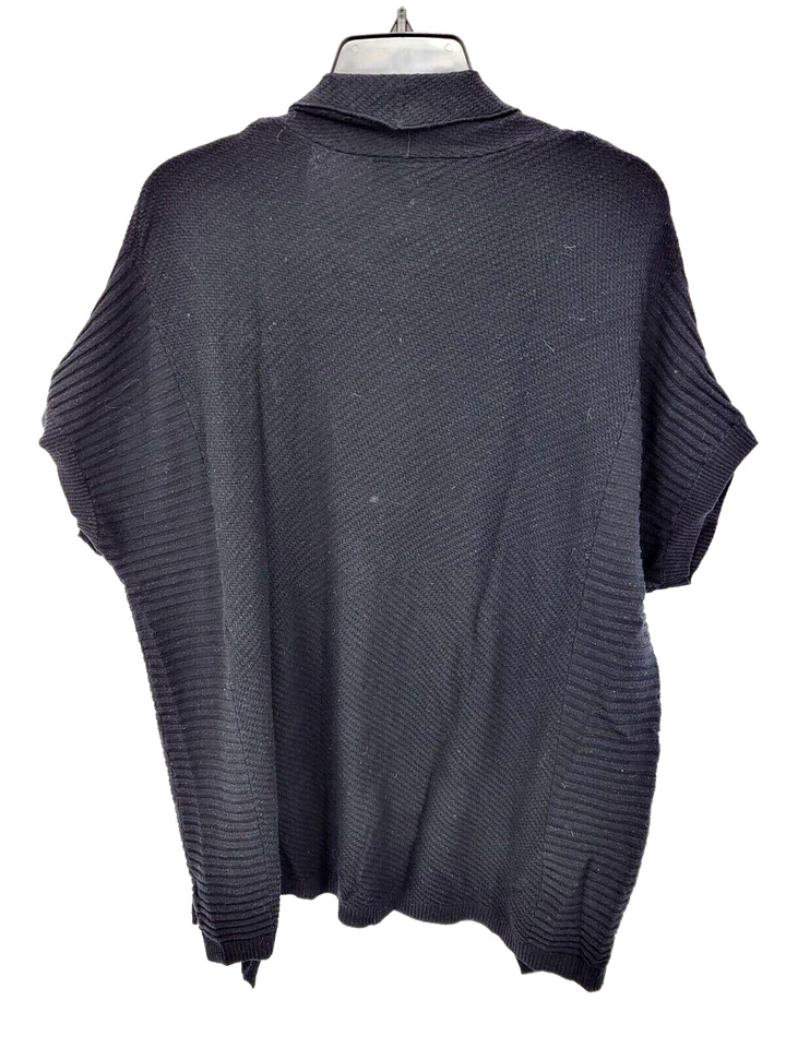 Cárdigan Suéter Lane Bryant Mujer 14/16 Negro Texturizado Frente Abierto Carrera Boho Foto 2 de 4