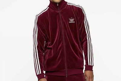 adidas velour track jacket