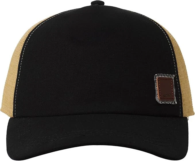 Gorra de camionero Roxy de incógnito para mujer, negra/beige, talla única Foto 2 de 4