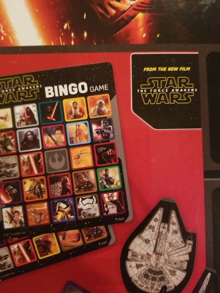 2015 STAR WARS Dominos Bingo Battle Matching Starship Race 4 in 1 Game NEW - Image 4 of 4