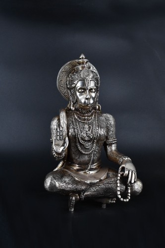 Weißwal Lord Hanuman Idol Stärke Affe Idol Bajrang Bali Statue Wohndeko - Bild 3 von 5