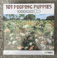 Funwares - 1000 Piece Jigsaw Puzzle - 101 POOPING PUPPIES