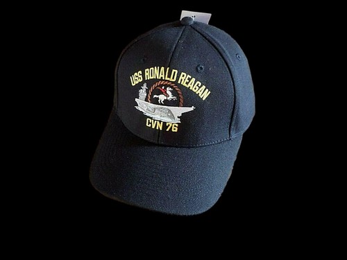 USS RONALD REAGAN CVN-76 NAVY SHIP HAT OFFICIAL BALL CAP DIRECT EMBROIDERED - 第 3/10 張圖片