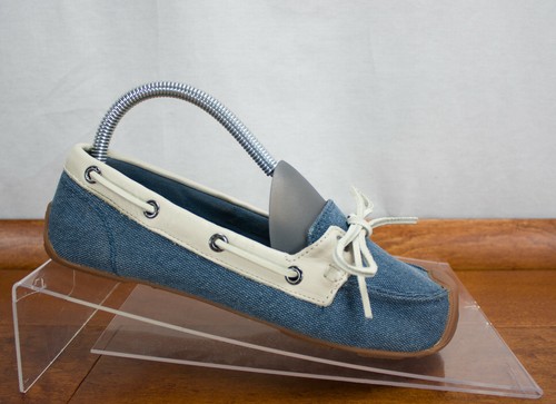 Catalina Azul Denim Cuero Mocasines Barco Mujer 7 | eBay