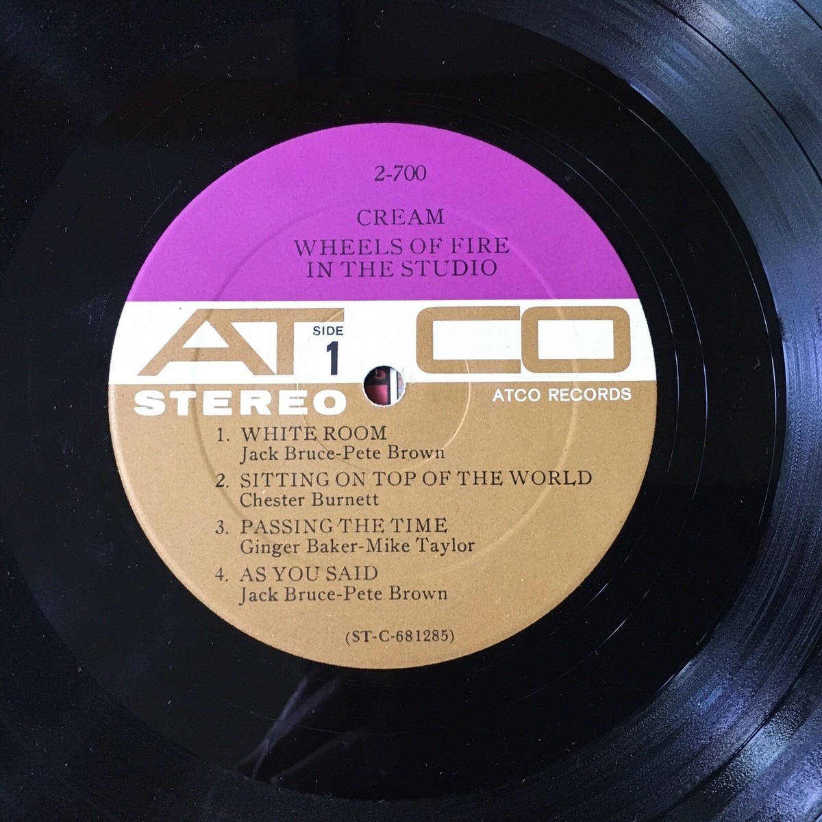 Cream ~ Wheels of Fire Live ~ Atco 1968 SD-2-700 ~ Gatefold 2 LP