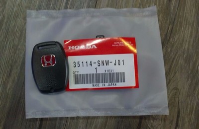 JDM Red H Type R Key Fob Case Back Cover FIT CIVIC ACCORD FA5 FG2 FB6 ...