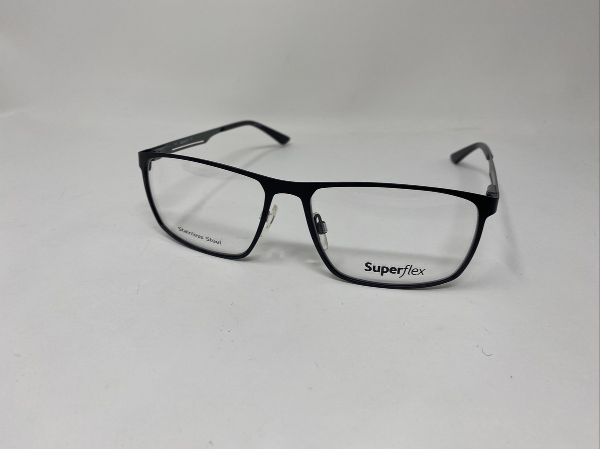 SUPERFLEX EYEWEAR SF-618 M100 56/16/145 MATTE BLACK FLEX HINGE