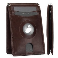 Genuine Leather Minimalist Bifold Wallets For Men RFID Blocking Slim Mens Wallet