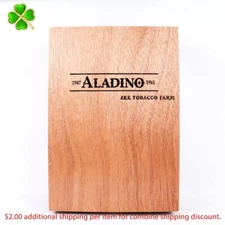 Aladino Patton 48 x 9 Empty Wood Cigar Box 10.5" x 7.25" x 3"