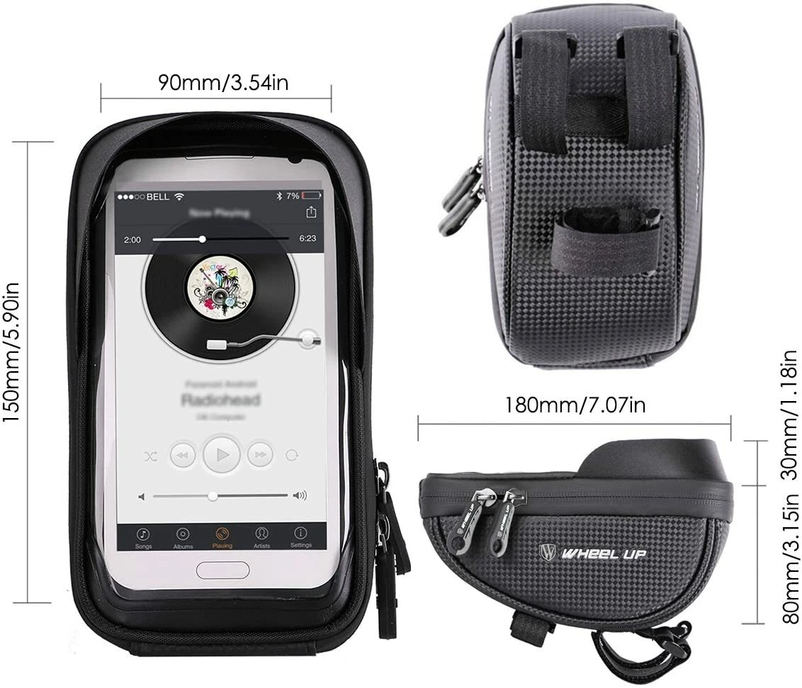 Waterproof Motorcycle Bike Cycling Handlebar Mount Holder Cell