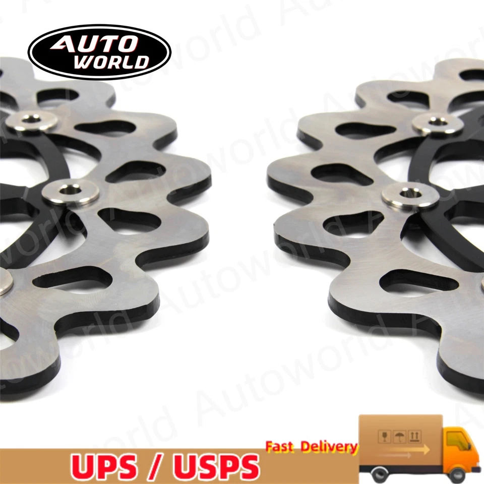 Rotor de disco de freno delantero para Yamaha YZF R6 2017 2018 2019 2020 VMAX 1700 2009-2016 Foto 4 de 4