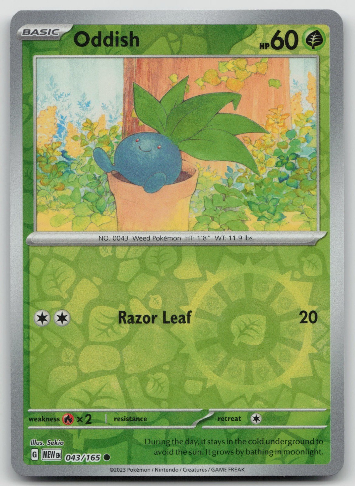 Oddish - [SV: Scarlet & Violet 151 - 043/165] - Reverse Holo NM