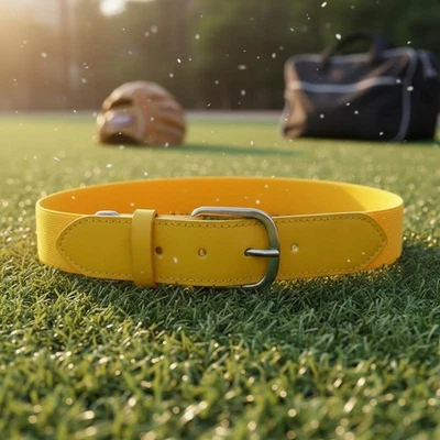 Ceinture de Baseball Matériau Résistant Ceinture Élastique Réglable - Photo 1/4