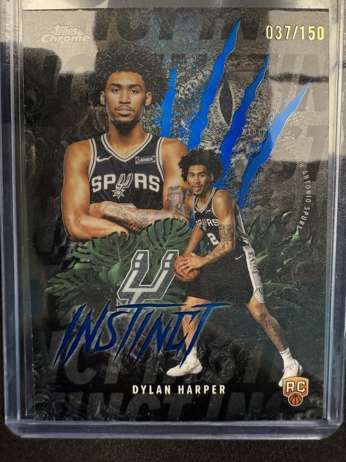 2025-26 Topps Chrome - Instinct Dylan Harper #INS-12 Blue Refractor /150 (RC)