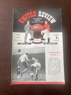 Manchester United v Derby 51/2 Programme