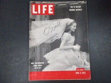Vintage LIFE Magazine June 9, 1952 Martha Boss Bridal Model Vintage LIFE Magazine June 9, 1952 Martha Boss Bridal Model