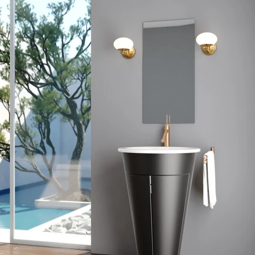 Vaxcel Lighting W0432 Sloane 6" Tall Bathroom Sconce - Brass - Picture 8 of 9