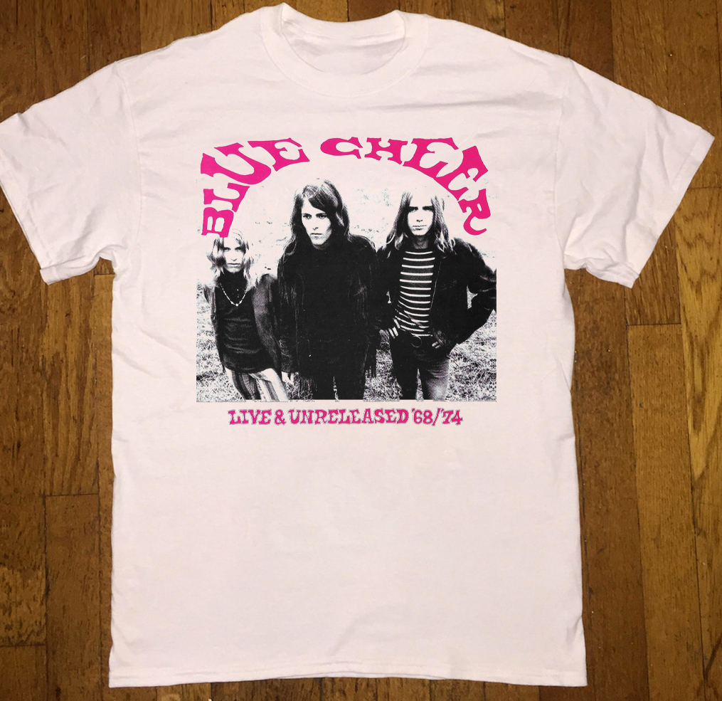 Blue Cheer Live Unreleased '68'74 T Shirt White All Size S to 5Xl