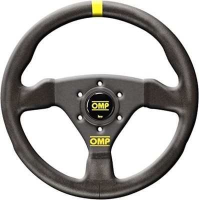 OMP Racing Trecento Steering Wheel - Small Suede (Black) Leather