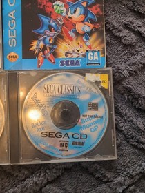 Sega CD Game Lot w/ Sonic CD, Lunar, Batman Returns, MegaRace, Manuals, Cases