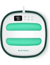 OFFNOVA Heat Press Machine for T-Shirts, Portable 9"x9" Iron-on Press Orange 