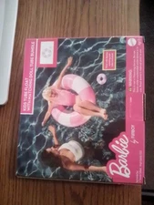 Barbie Tube Float w/ Matching Doll Float, Age 8+ (34”) Pink/White, Brand New