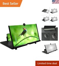 12" Mobile Phone Screen Magnifier,3D HD Mobile Magnifier Projector Screen for...
