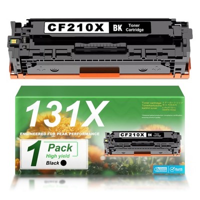 1PK 131X CF210X Black Toner with Chip for HP LaserJet Pro M251n M276n 