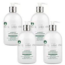 Baylis & Harding Anti-Bacterial Jasmine & Apple Blossom Hand Wash, 4 x 500ml 6.05 per litre
